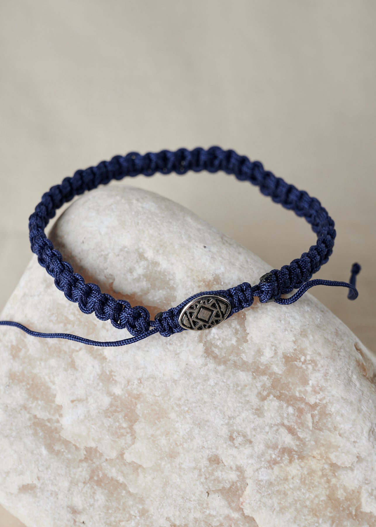 Woven Navy Blue Bracelet
