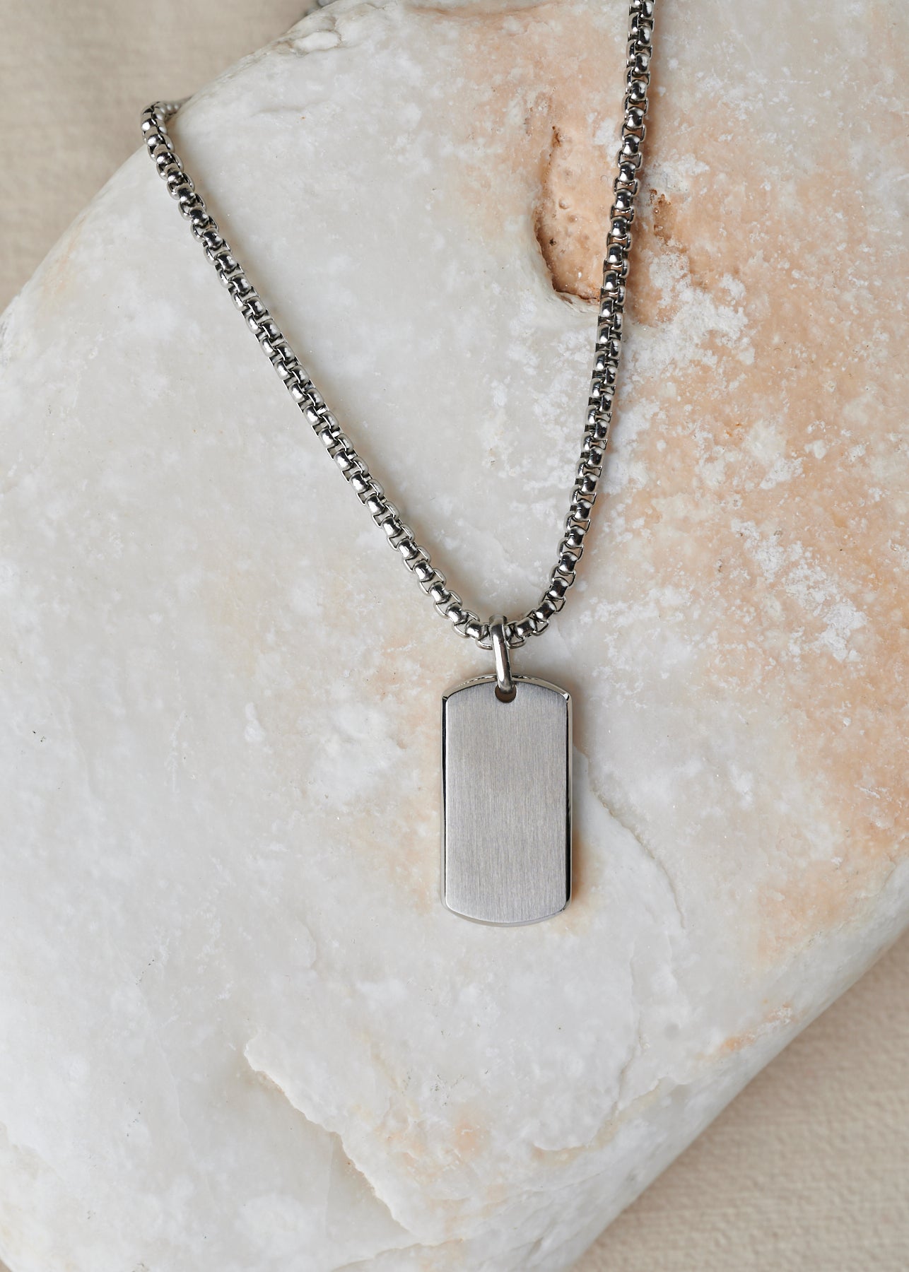 Tag Pendant | Silver Plated