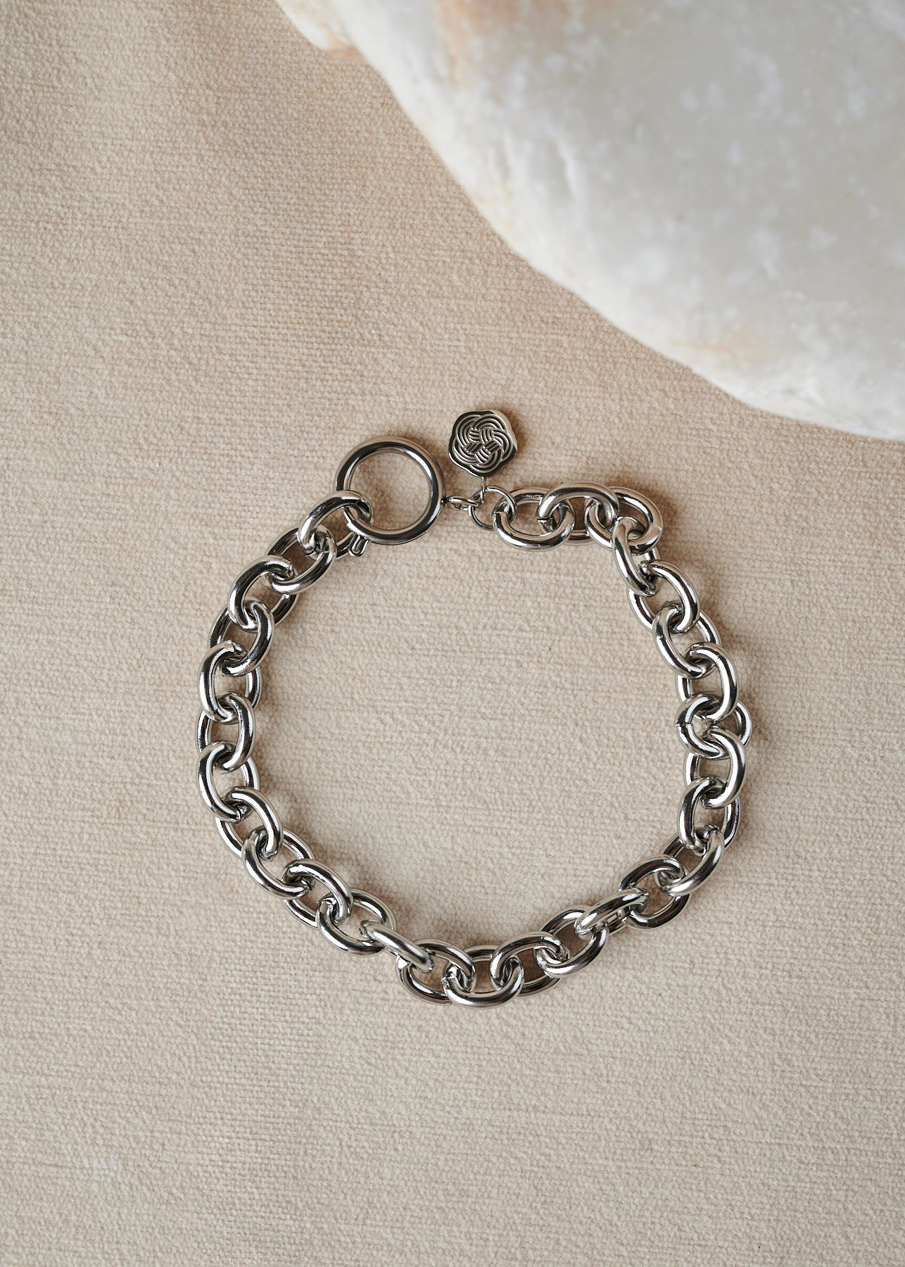 Cable Chain Bracelet in Silver