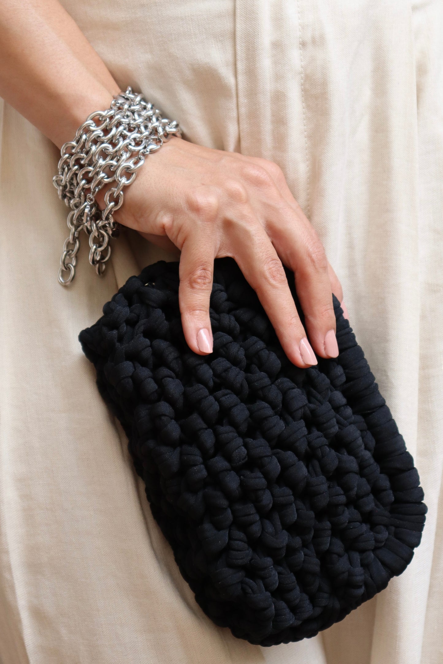 Cindy Black Clutch