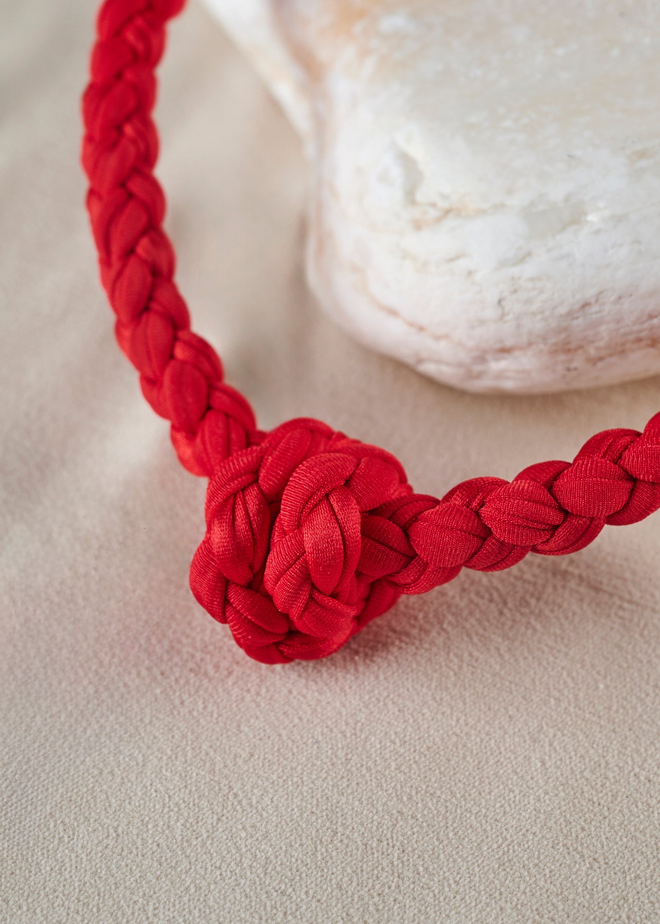 Knot Red Necklace
