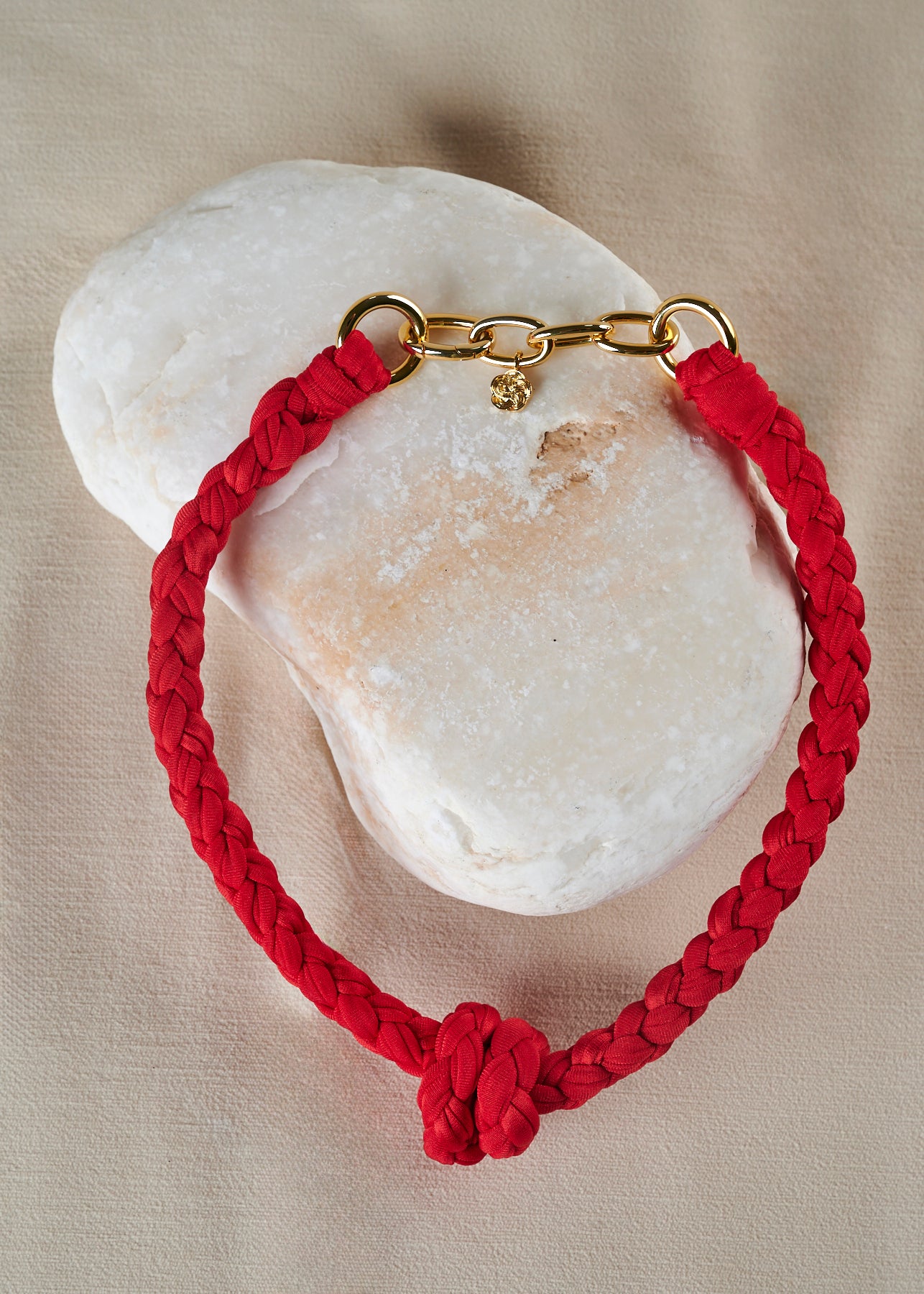 Knot Red Necklace