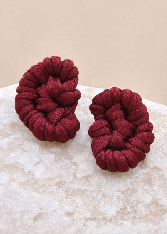 Beans Burgundy Studs