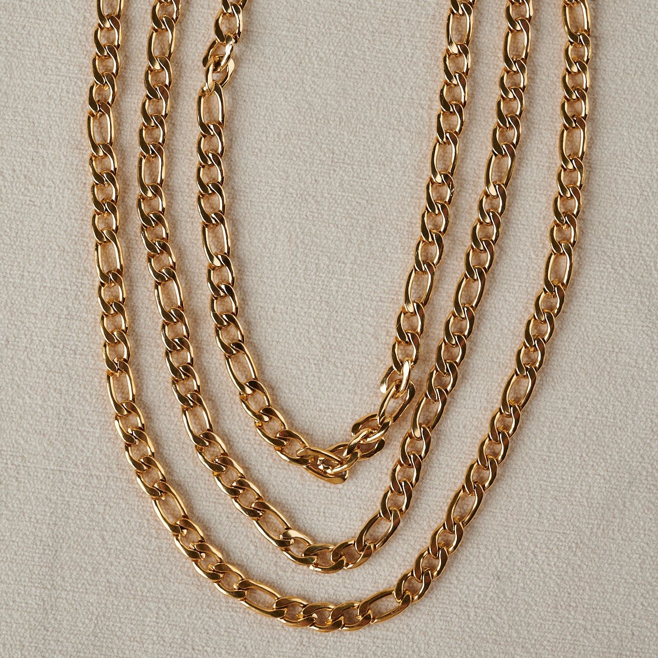 Figaro Chain Necklace | 18k Gold Plated