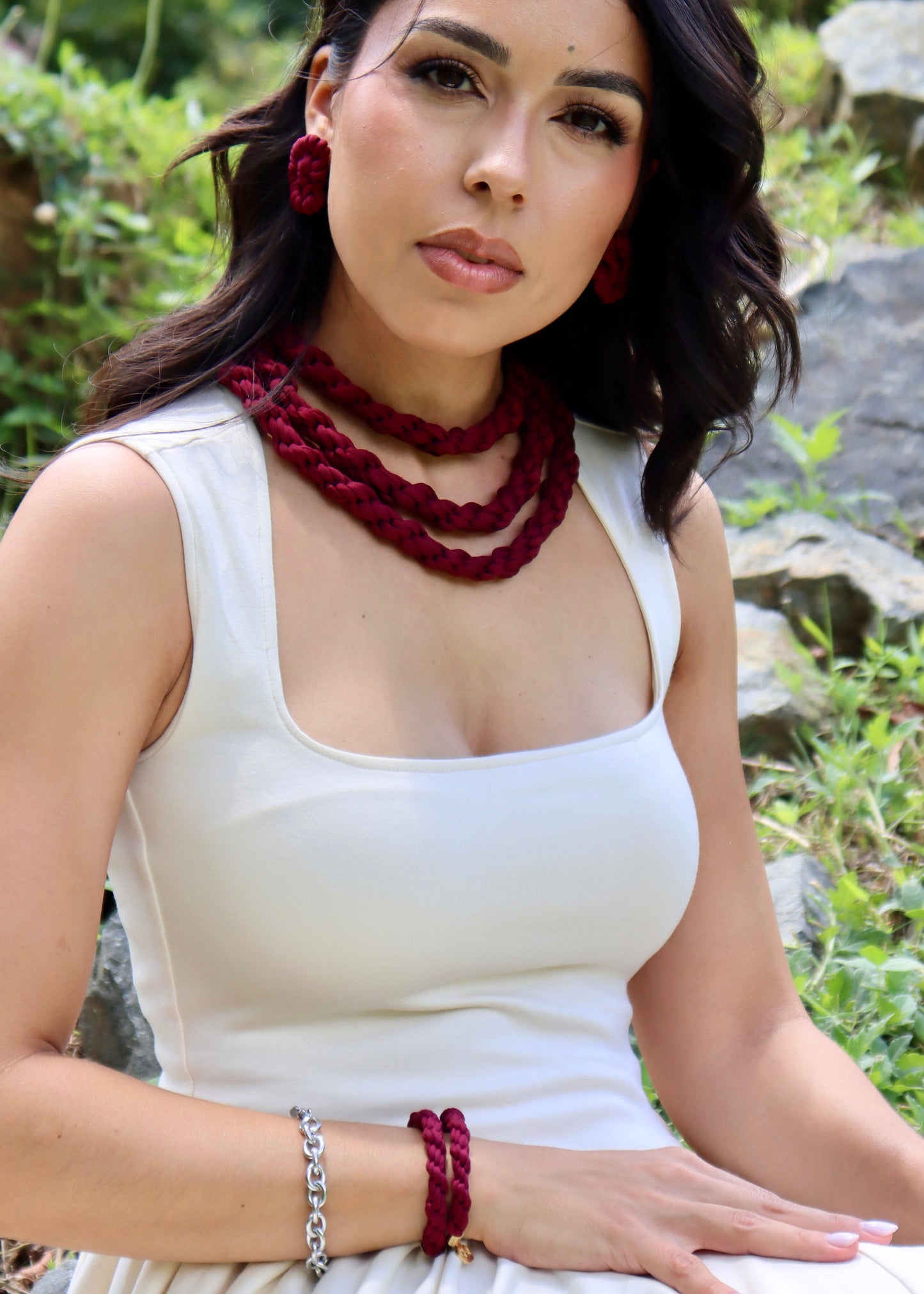 Margo Burgundy Necklace