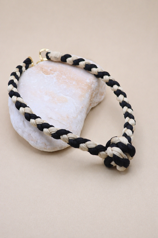 Knot Black & Ivory Necklace