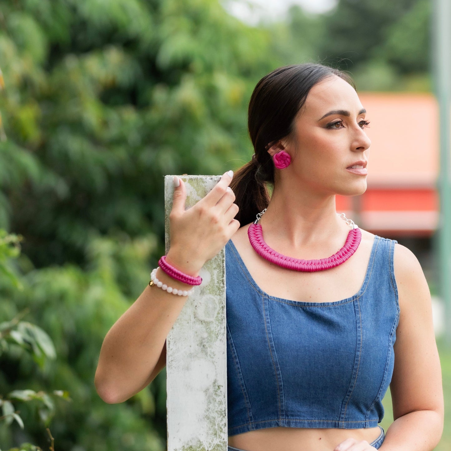 Maxine Fuchsia Necklace