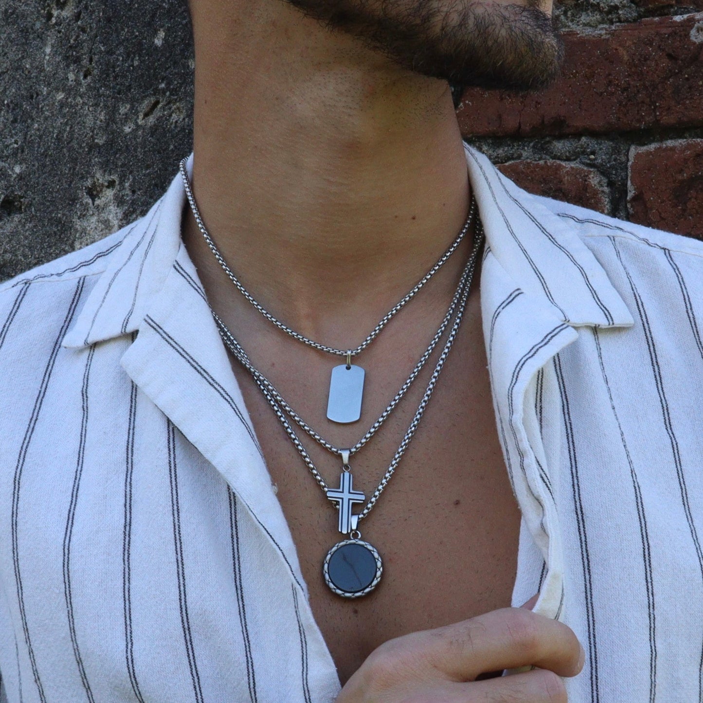 Tag Pendant | Silver Plated